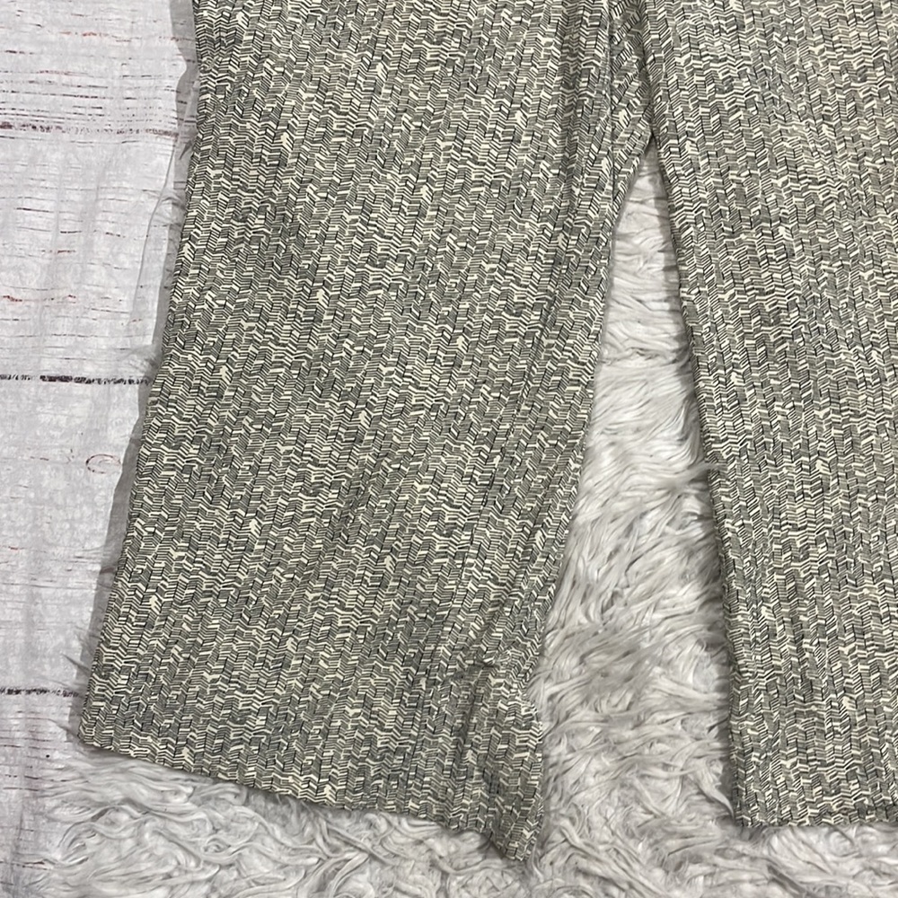 Eileen Fisher Ecru Broken Chevron Patterned Wide … - image 6